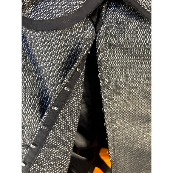 Maurices Womens Lg Ruffled Shawl Collar Belted Blazer Fairy Whimsy Sophisticated - Picture 4 of 7